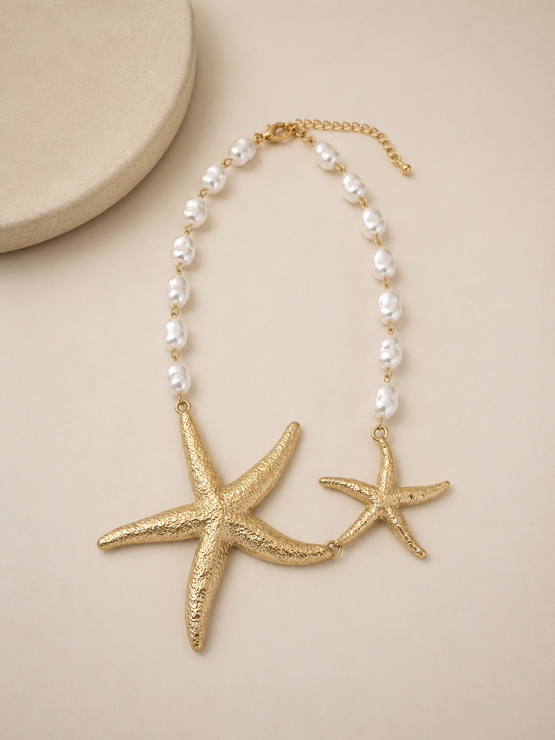 Colar Estrelas do Mar com Pérolas