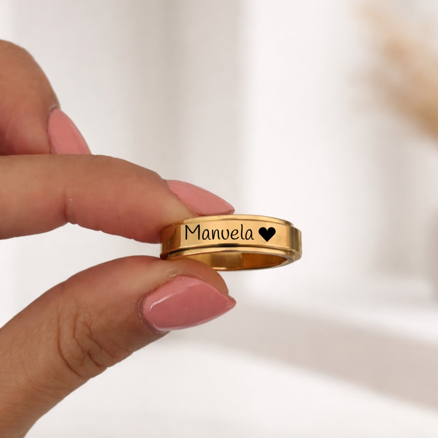 Anel Rotativo Personalizável Aura