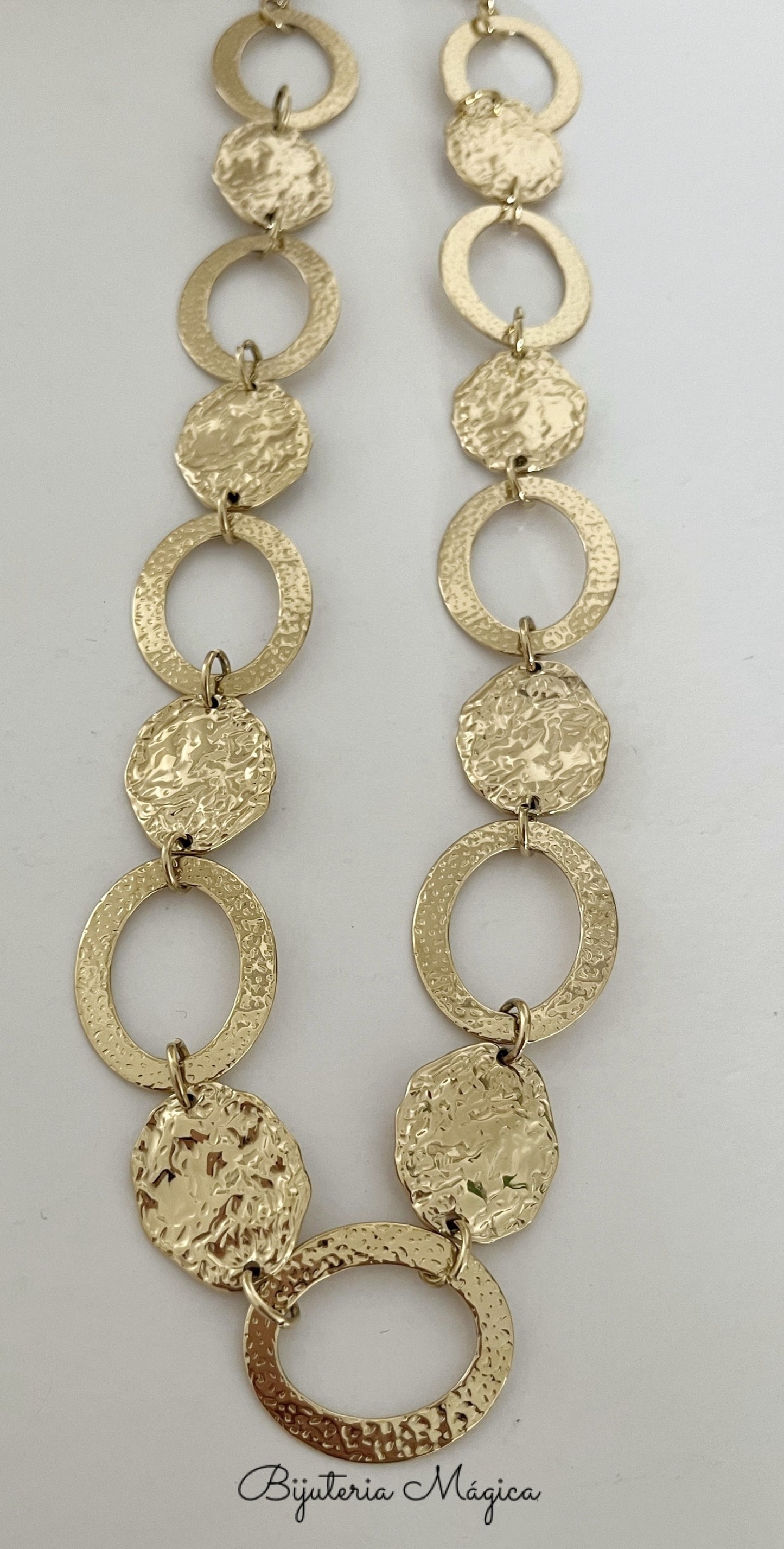 Colar Elos Orgânicos Dourado