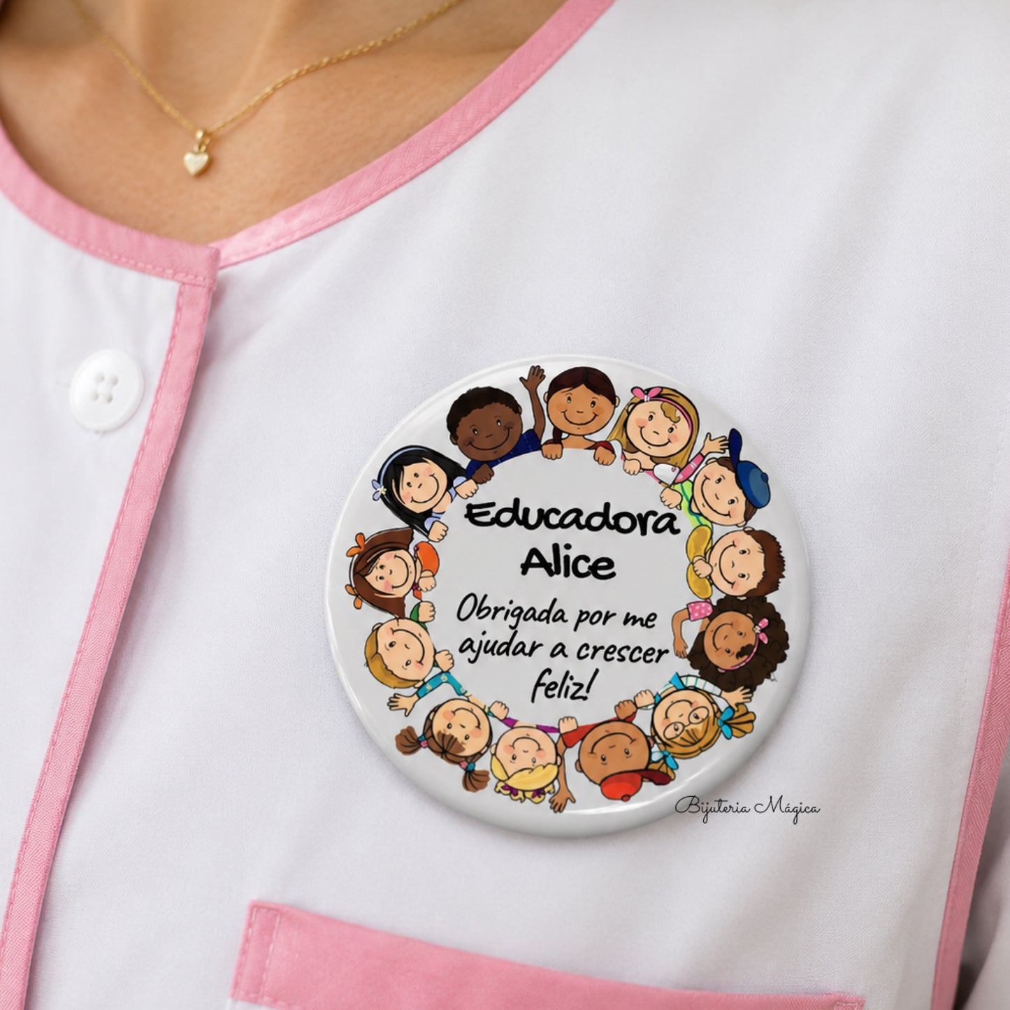 Crachá Personalizado para Educadora