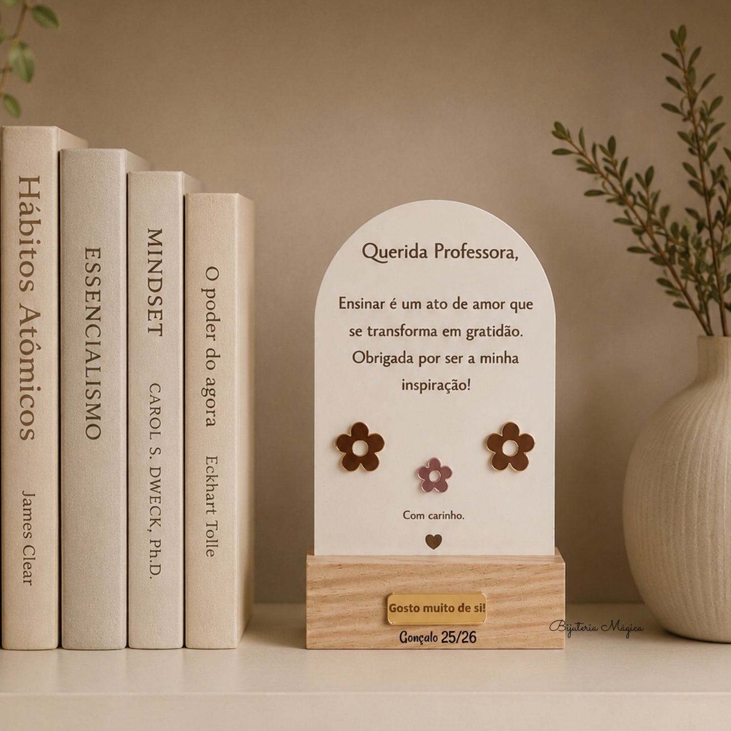 Placa Decorativa Personalizada Querida Professora