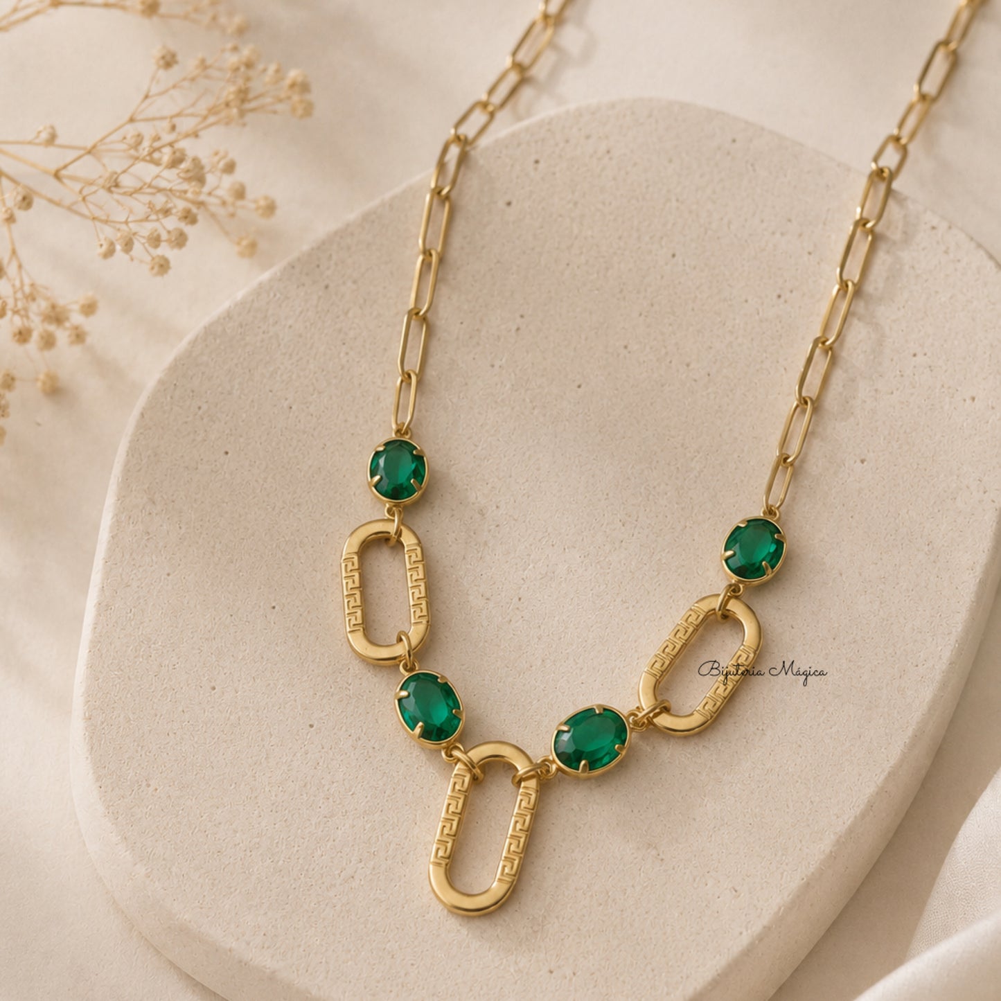 Colar Emerald Glow