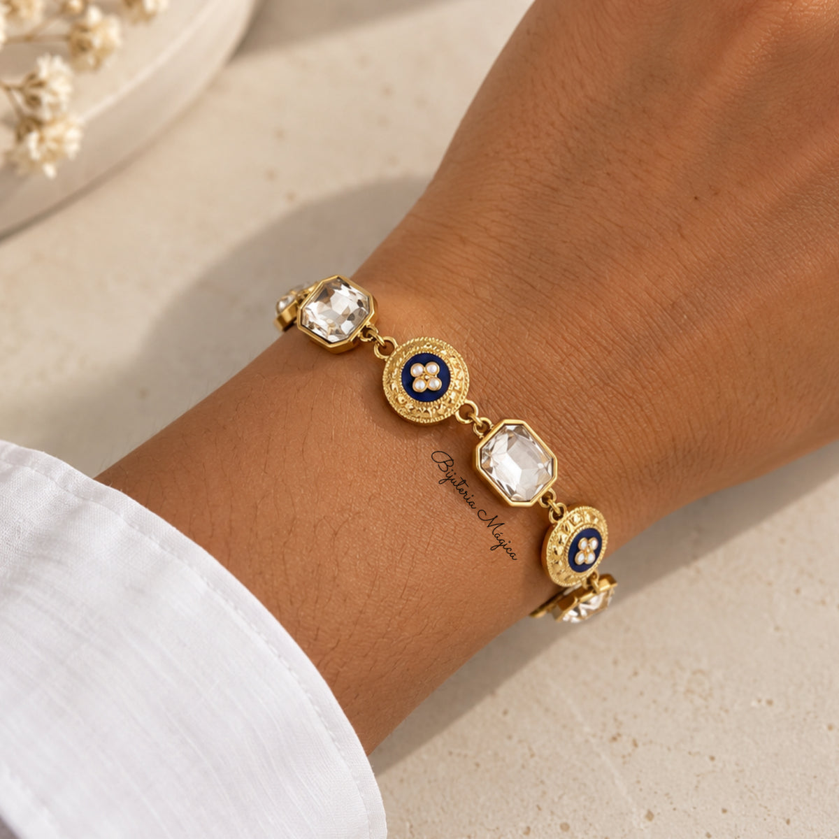 Pulseira Caramujo Azul