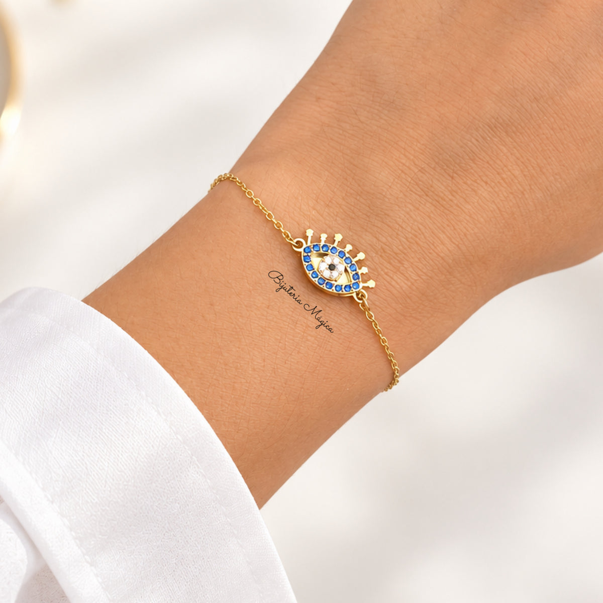 Pulseira Olho Protetor Azul