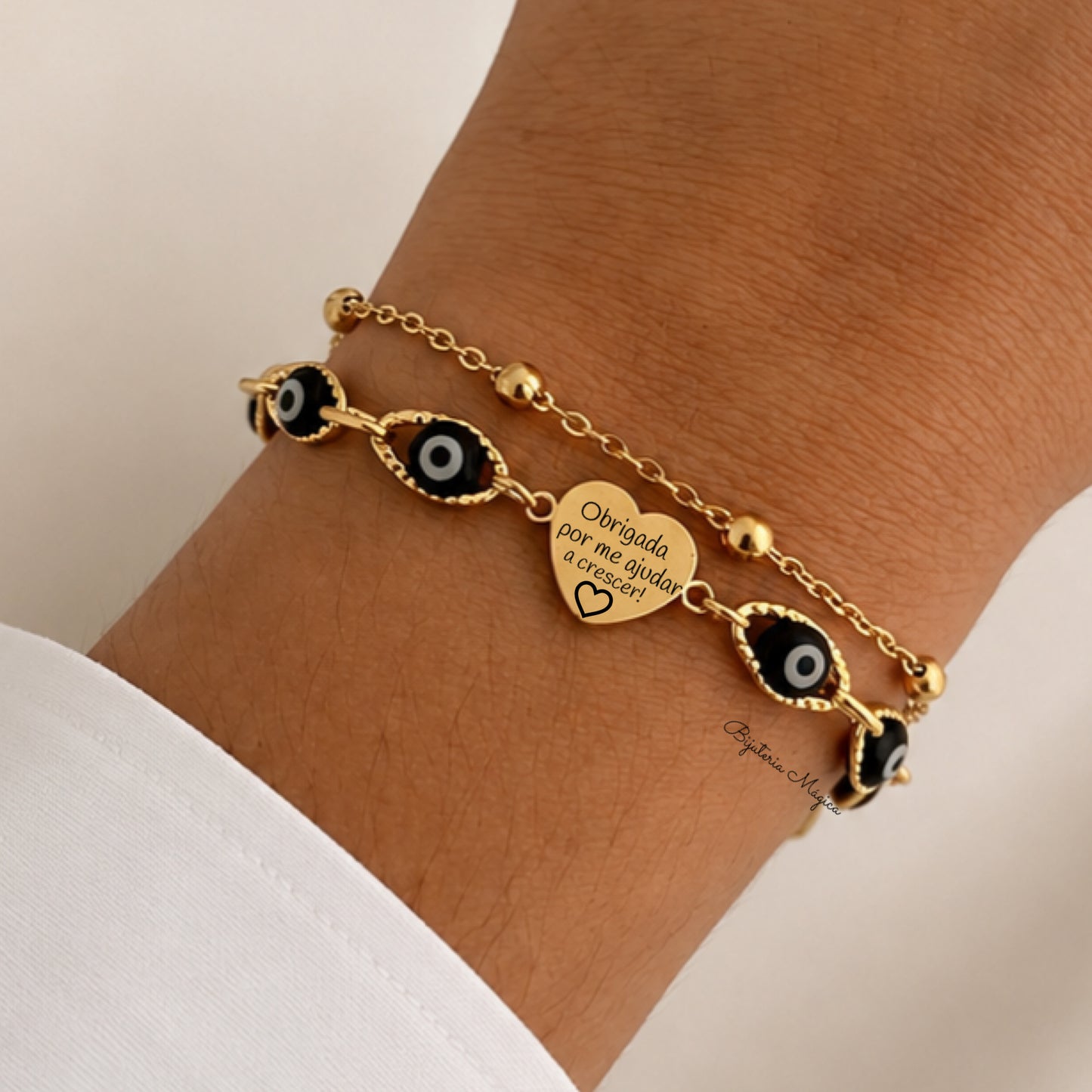 Pulseira Dupla Olhar de Gratidão