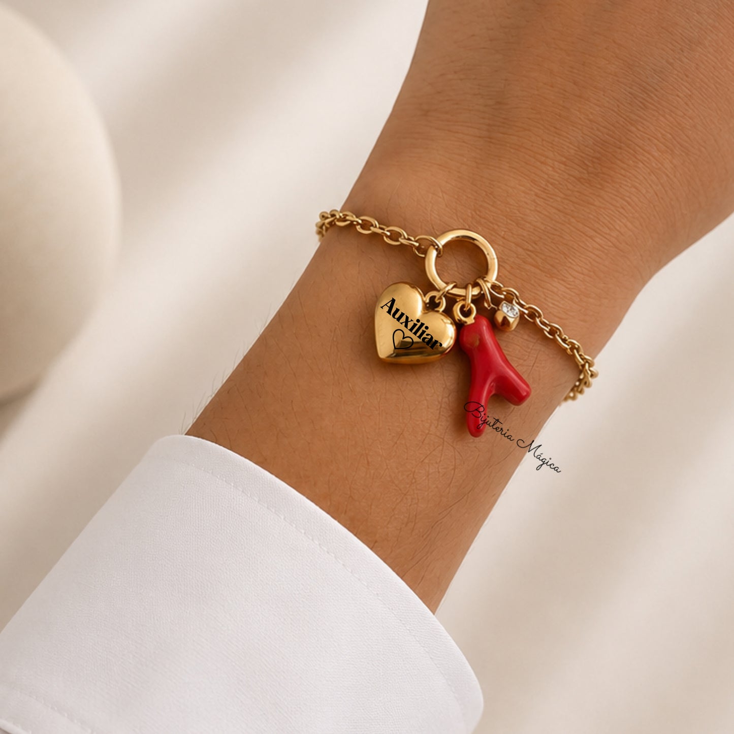 Pulseira Auxiliar Coral