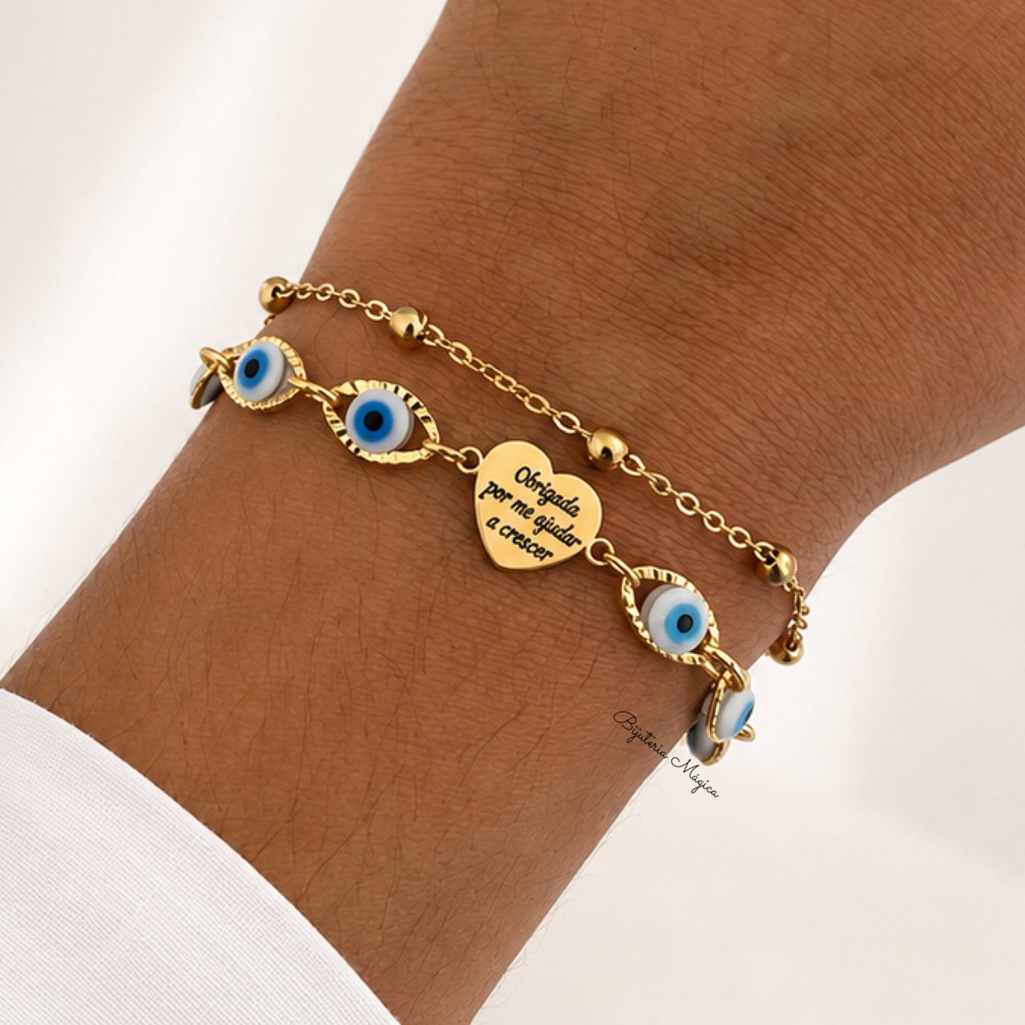 Pulseira Olhar de Gratidão azul
