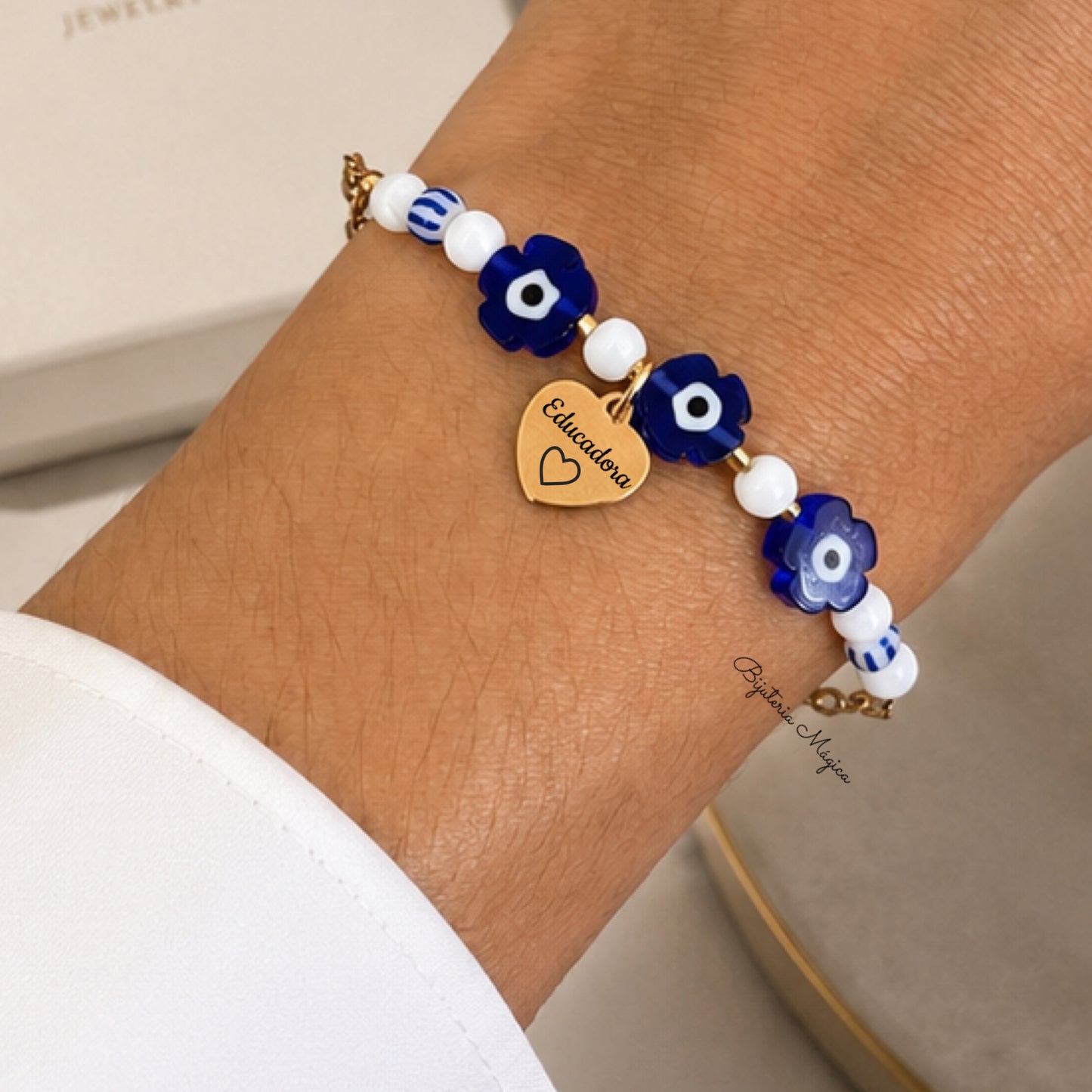 Pulseira Educadora Olho Grego Personalizada