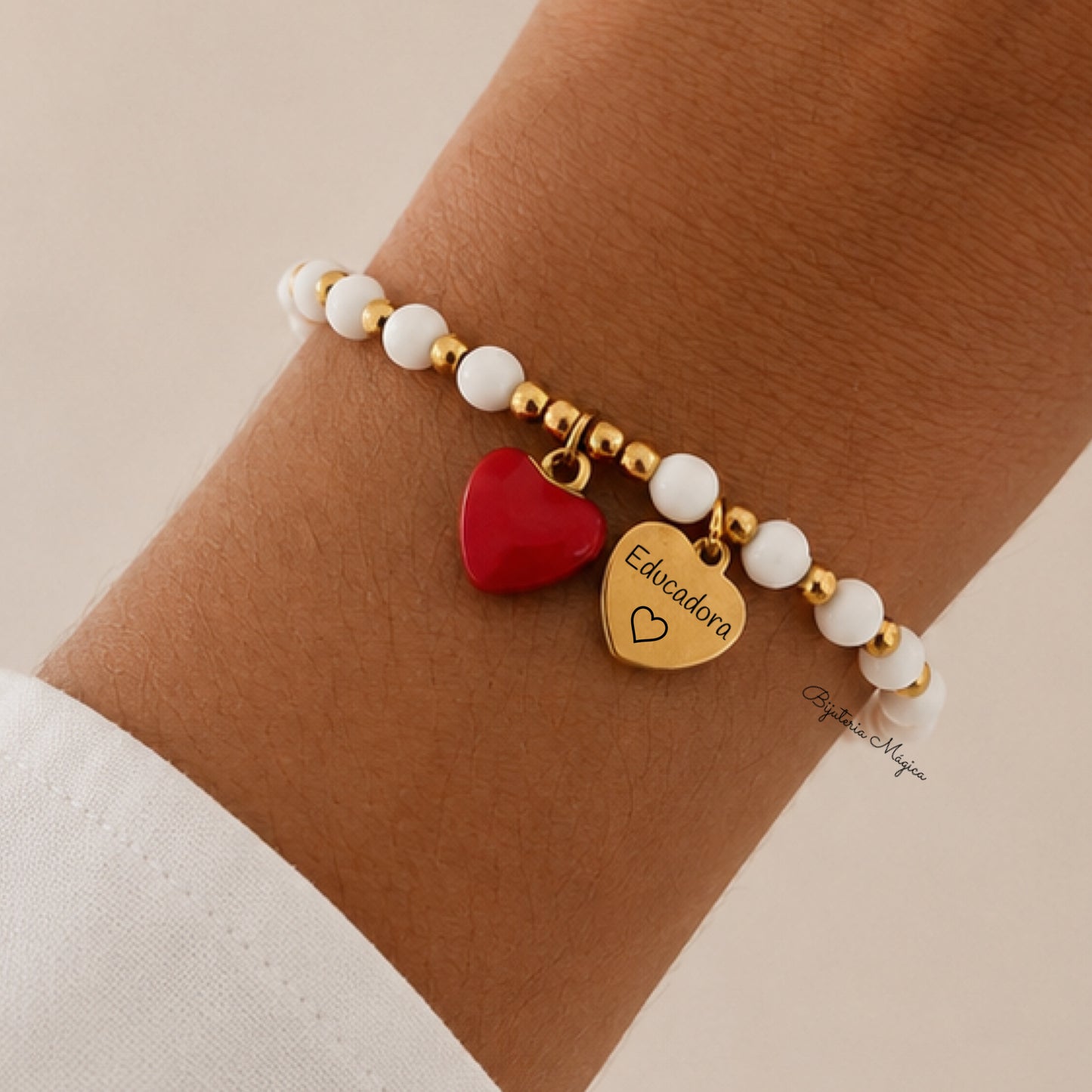 Pulseira Educadora com Coração Personalizado