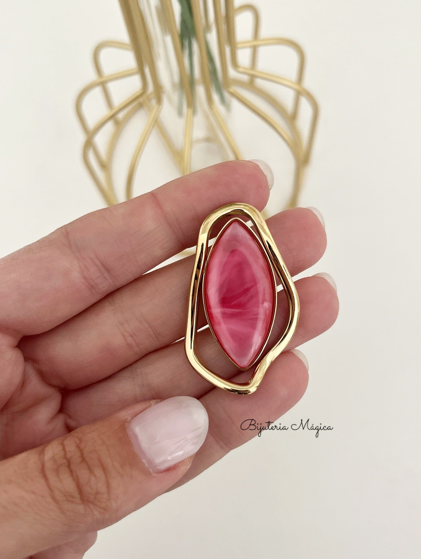 Brincos Elegance Madrepérola Rosa