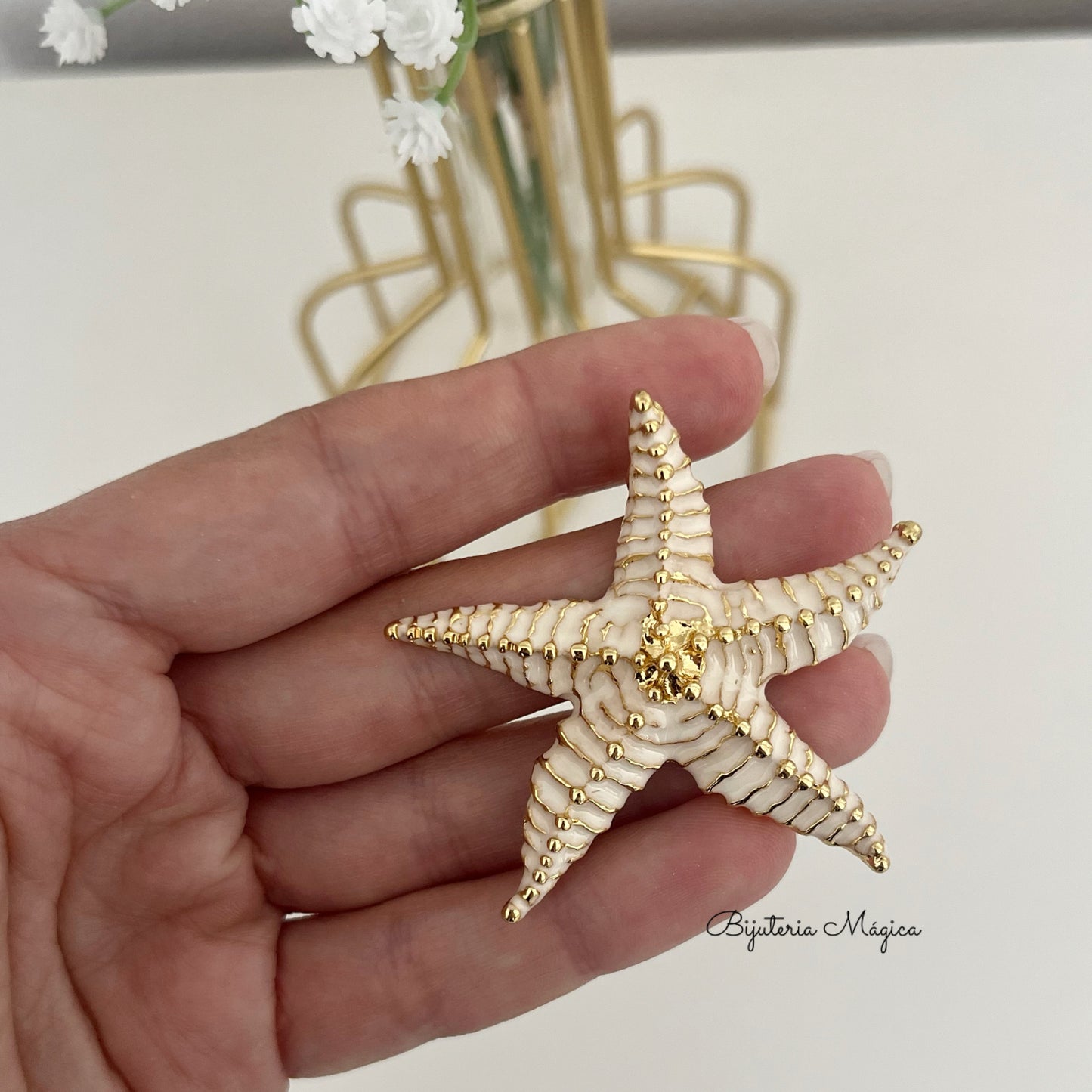 Brincos Estrela do Mar Elegance em Aço Inoxidável