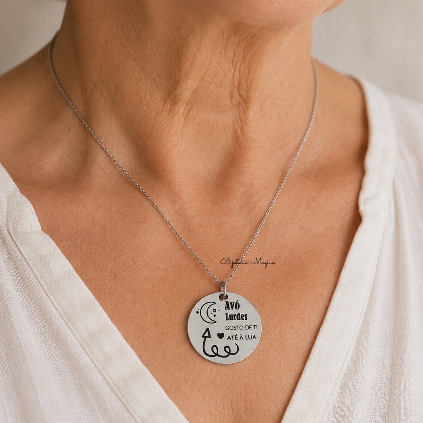 Colar Personalizado Avó Lua