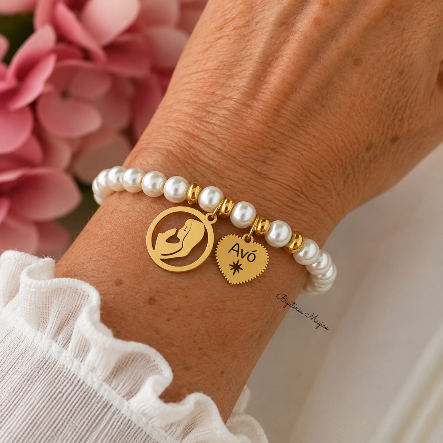 Pulseira de Pérolas Nossa Senhora