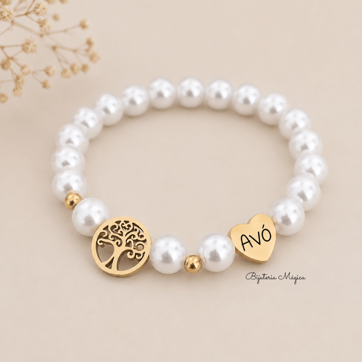 Pulseira Elástica Árvore da Vida Personalizada