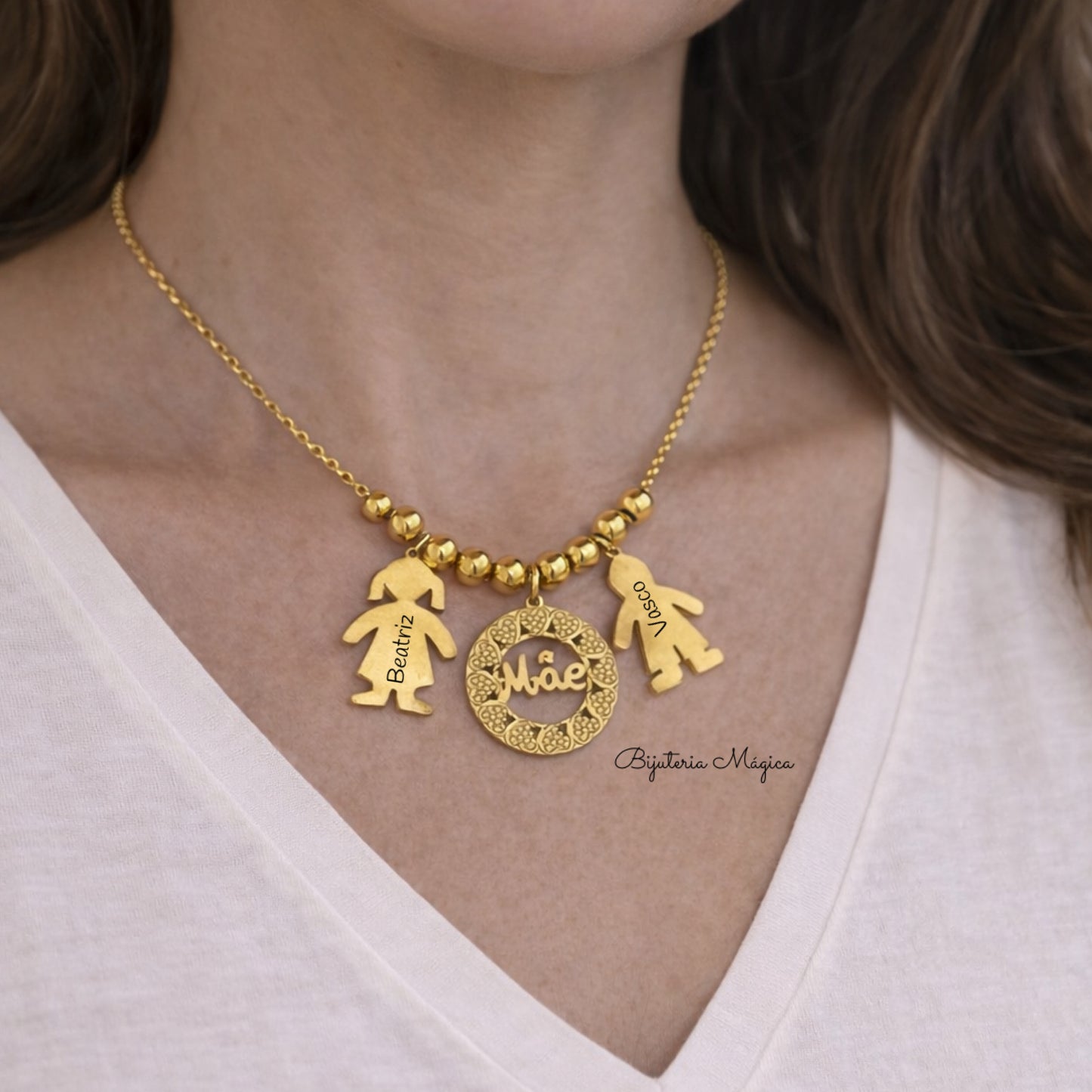 Colar Personalizado Mãe & Filhos