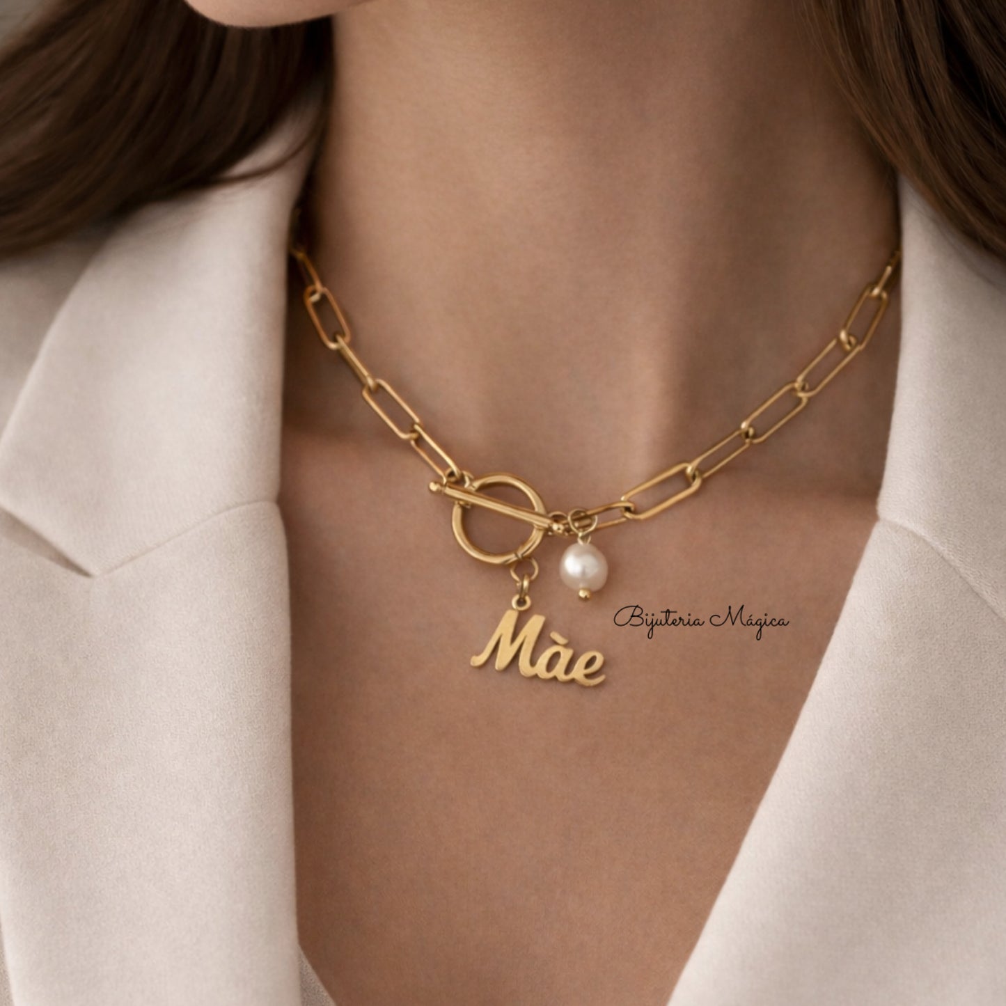 Colar Mãe Elegância Dourada