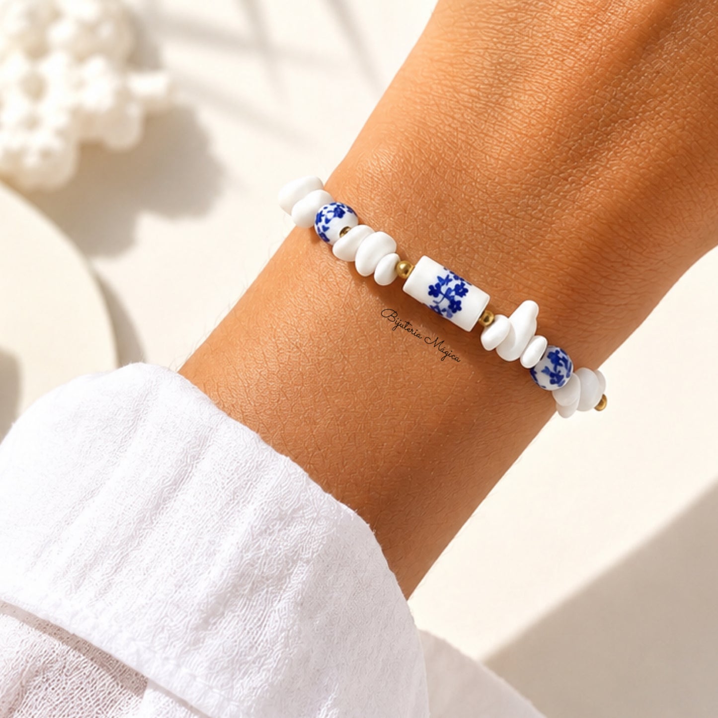 Pulseira Cilindro Azulejo