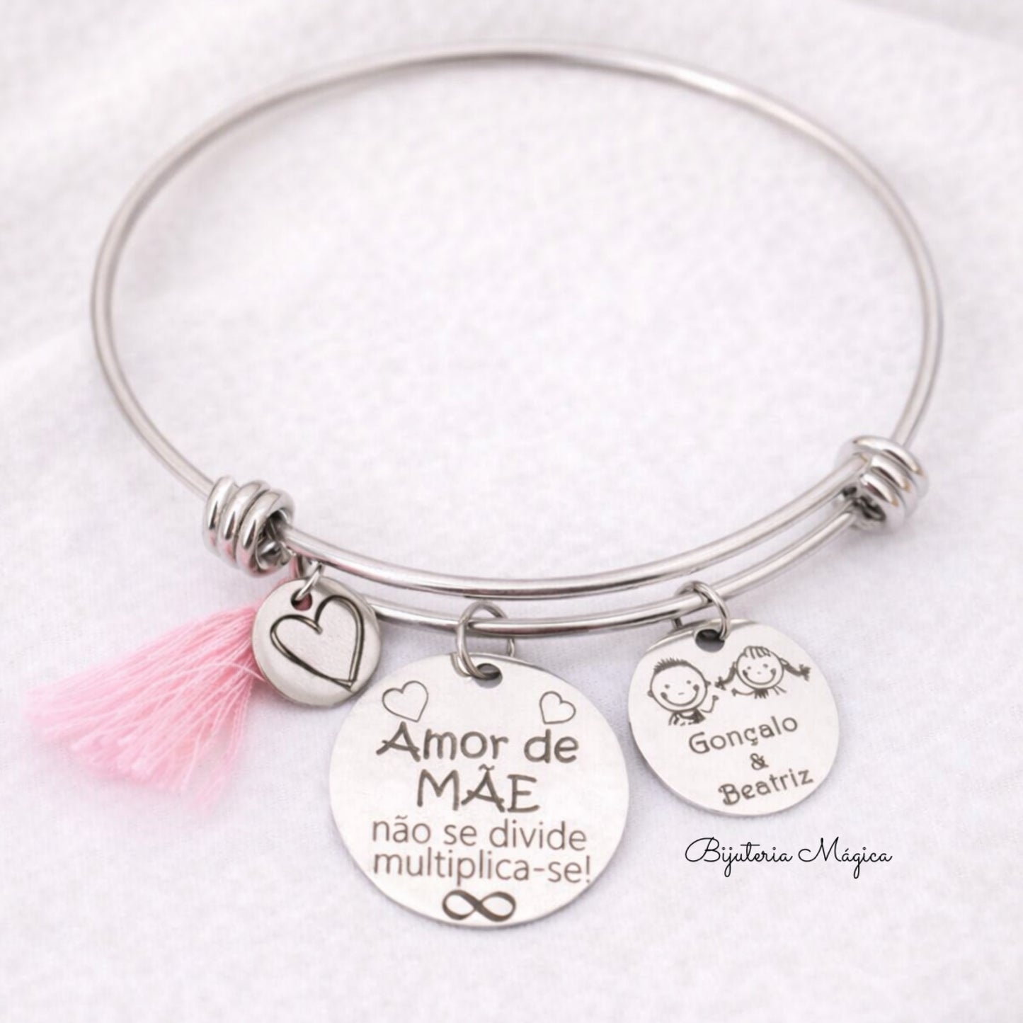 Pulseira Amor de Mãe Personalizada