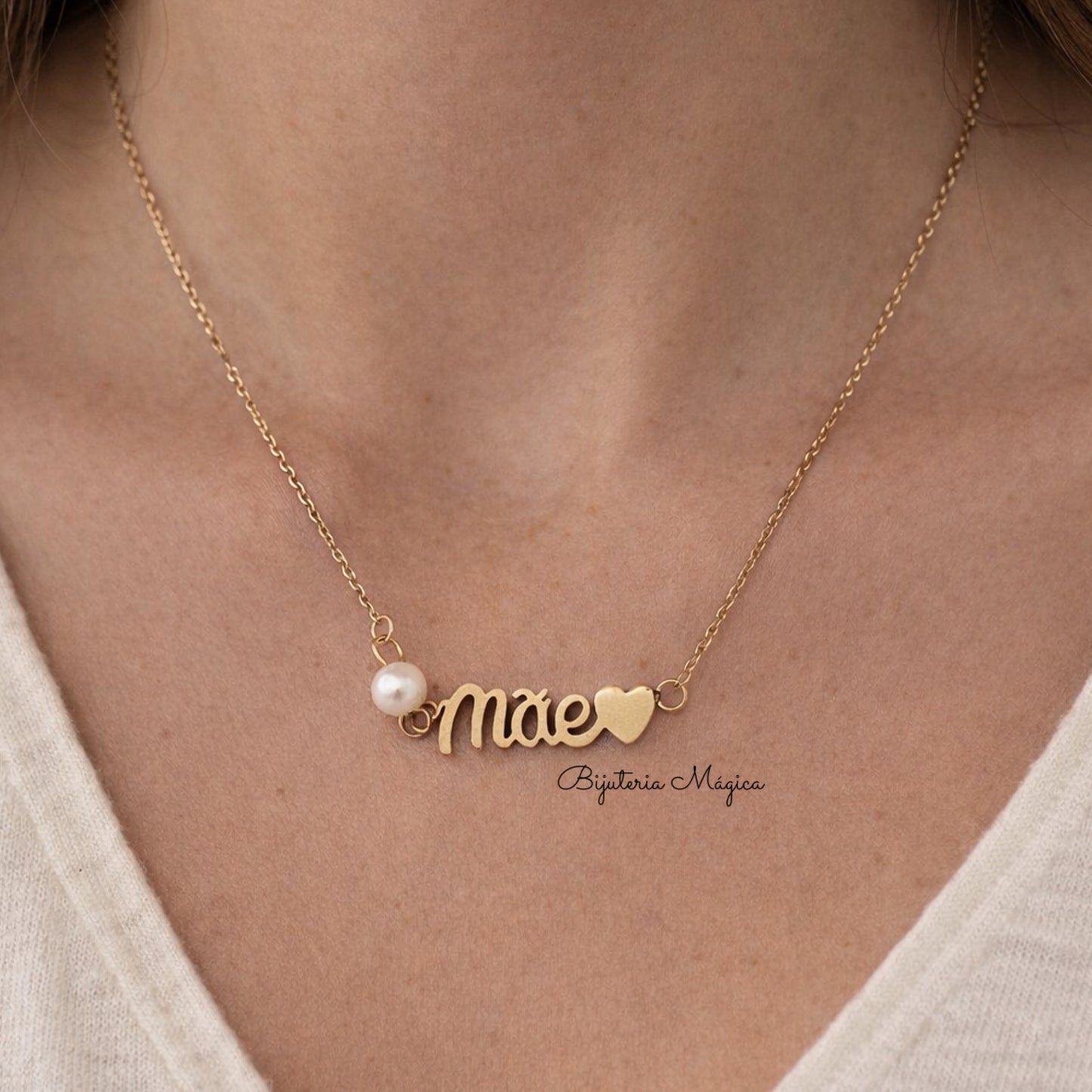 Colar “Mãe” com Pérola