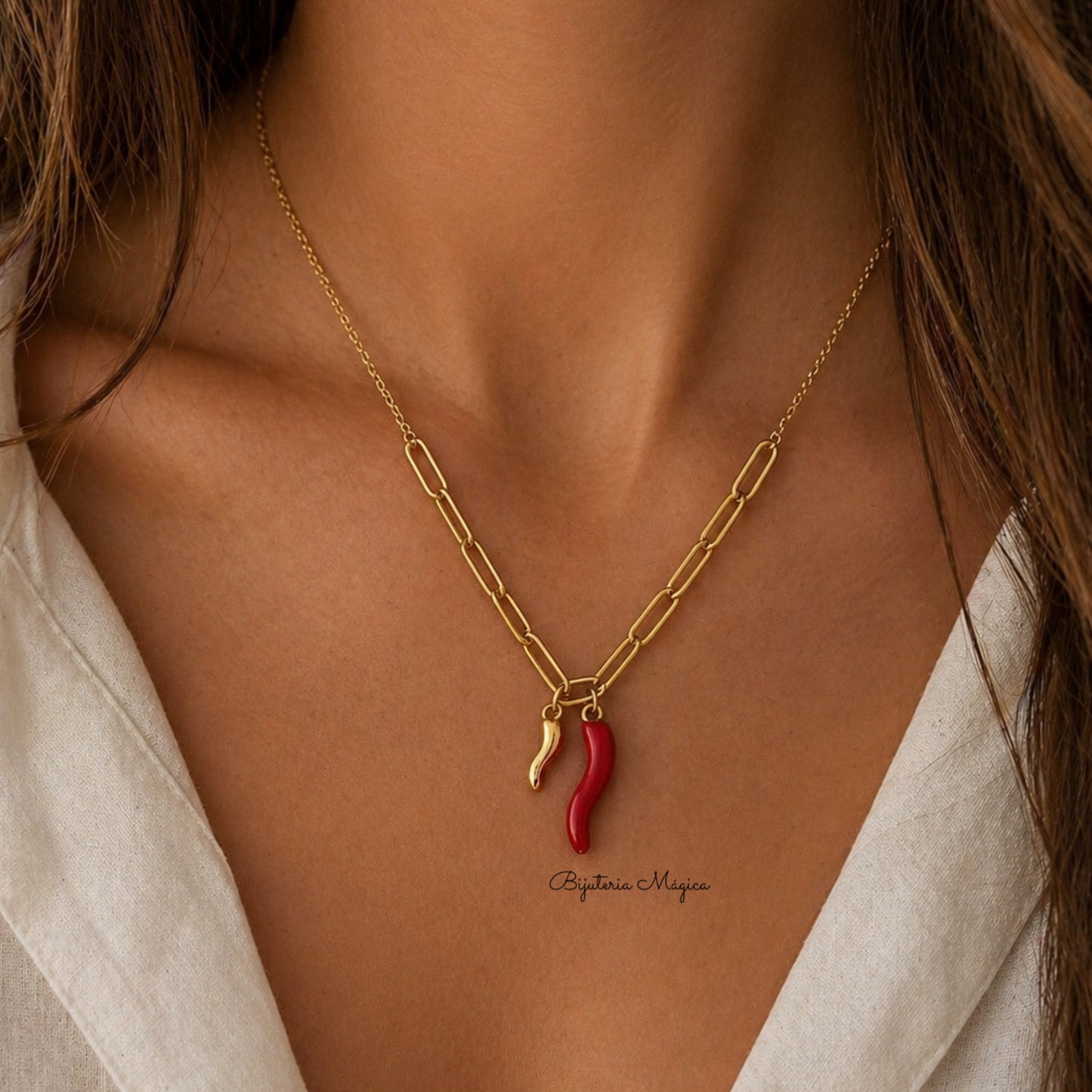Colar Pimenta Dourado