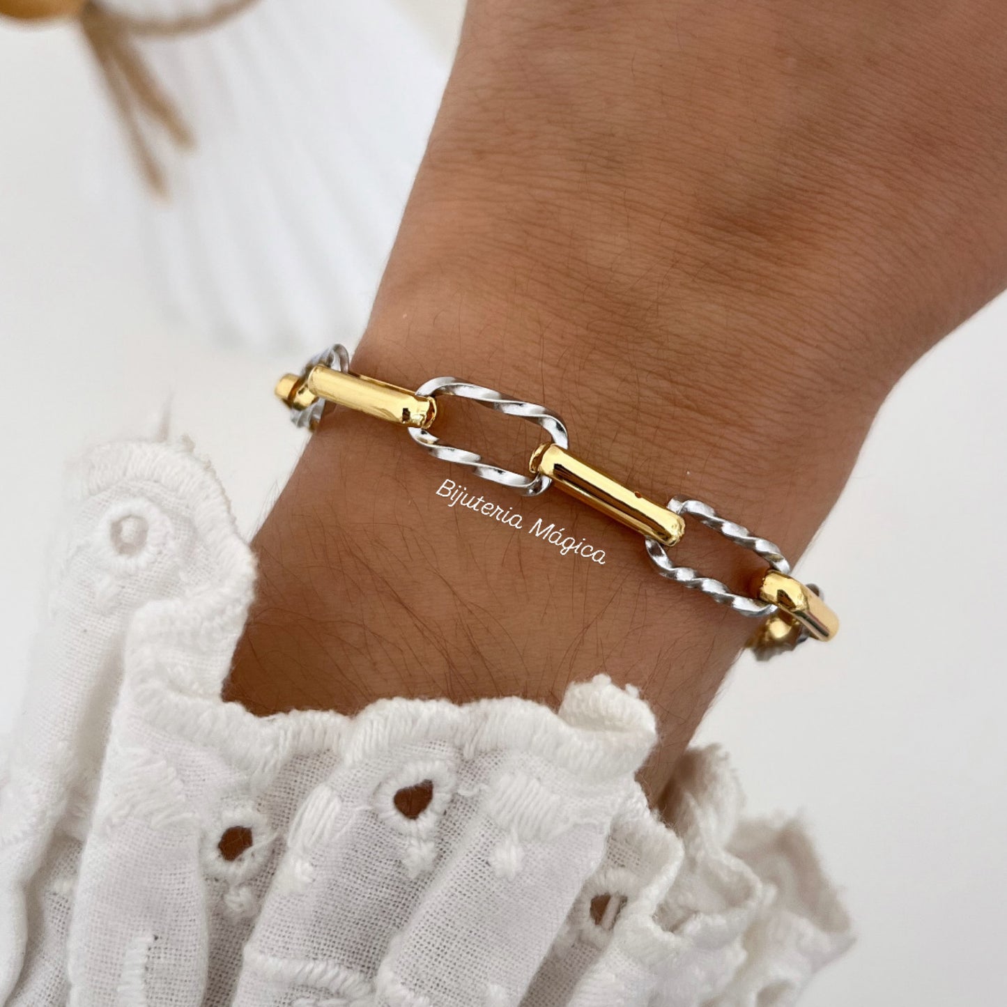 Pulseira Elos Bicolor Elegance