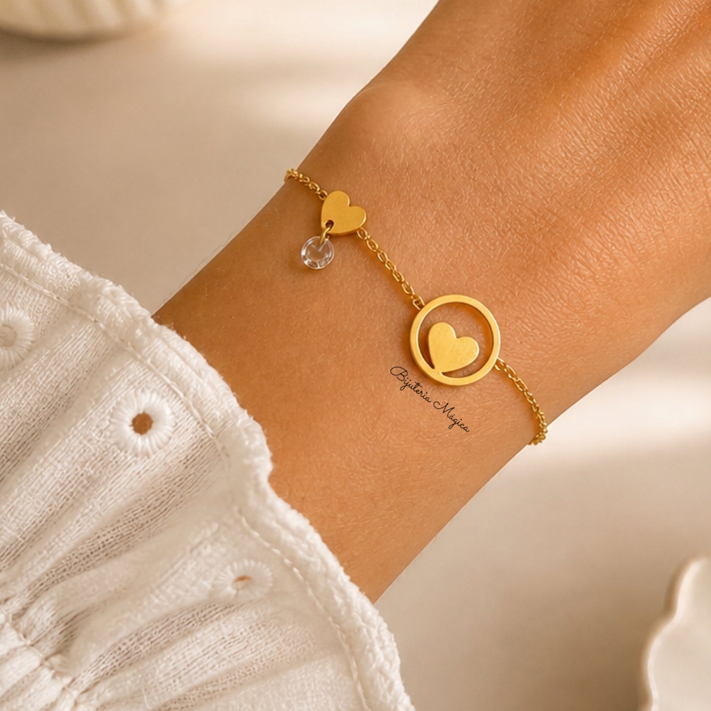 Pulseira Coração Delicado