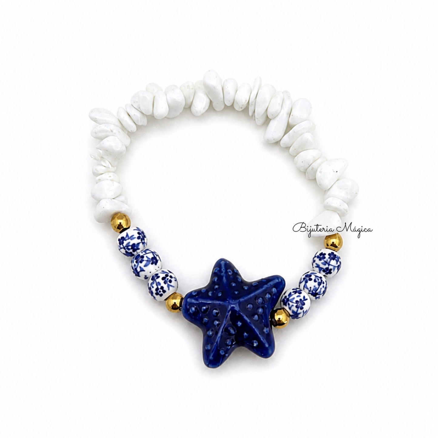 Pulseira Estrela do Mar Azul