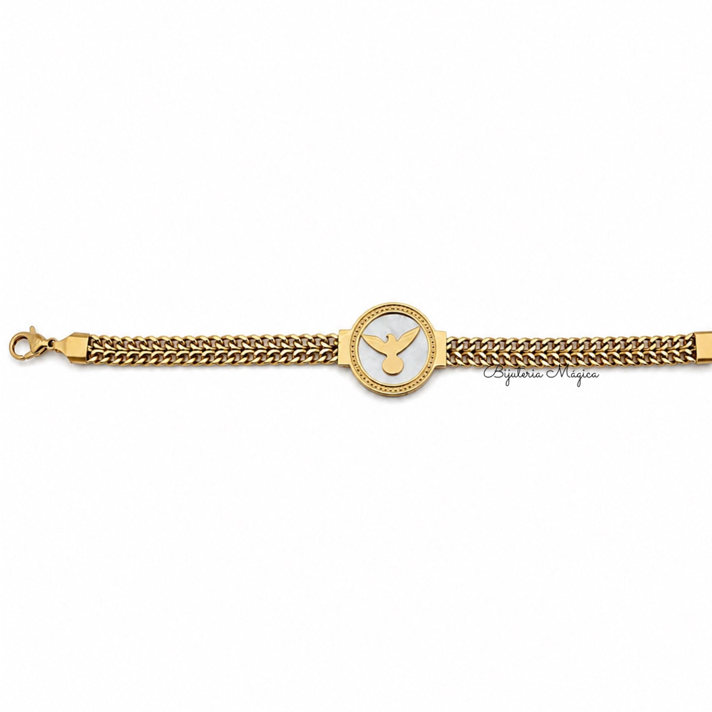 Pulseira Espírito Santo Dourada