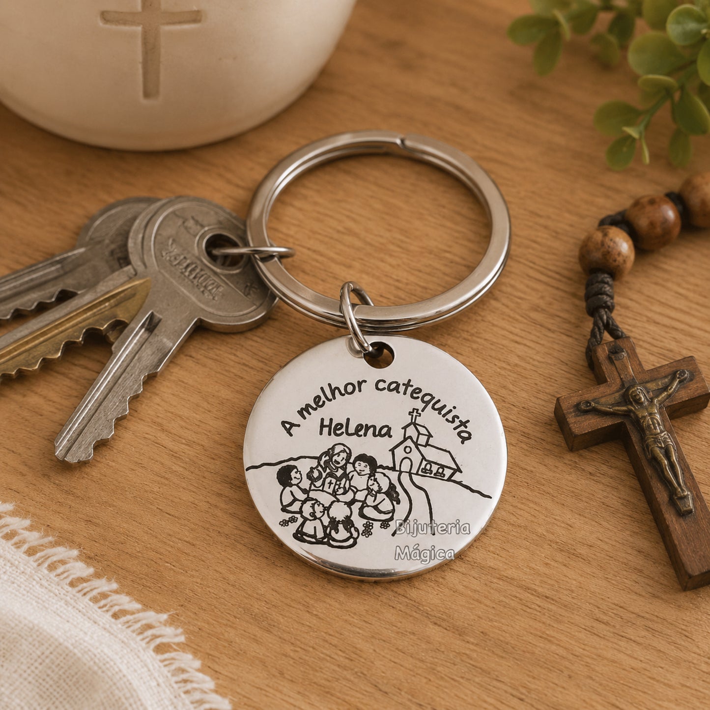 Porta-Chaves Personalizado para Catequista