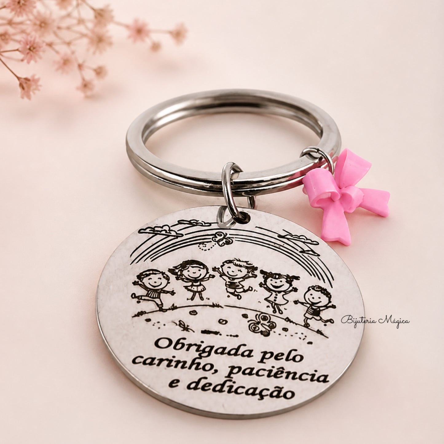 Porta-Chaves Obrigada pelo Carinho