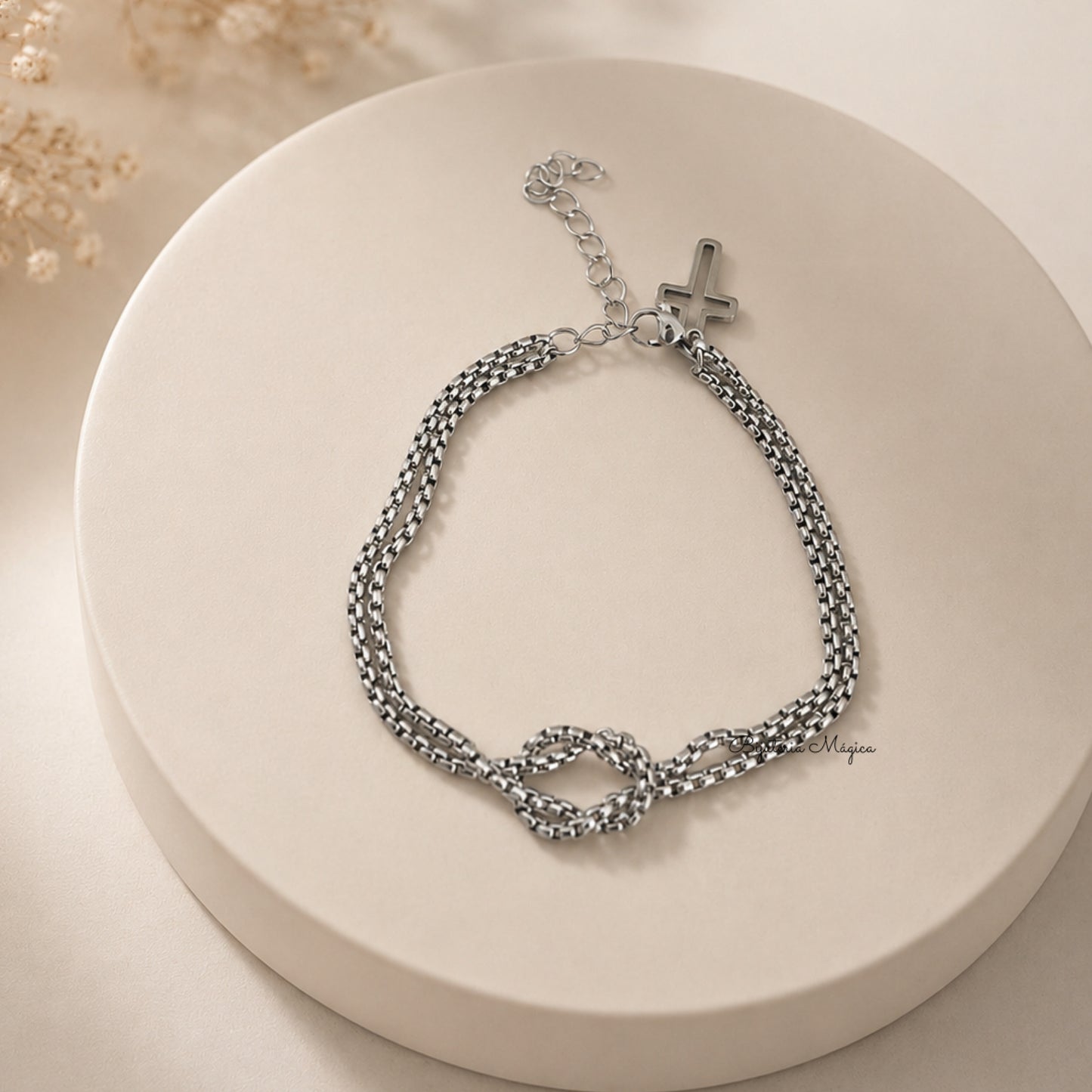 Pulseira Nó Elegance em Aço Inoxidável