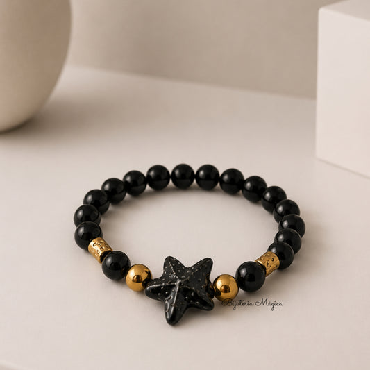 Pulseira Estrela do Mar em Aço Inoxidável