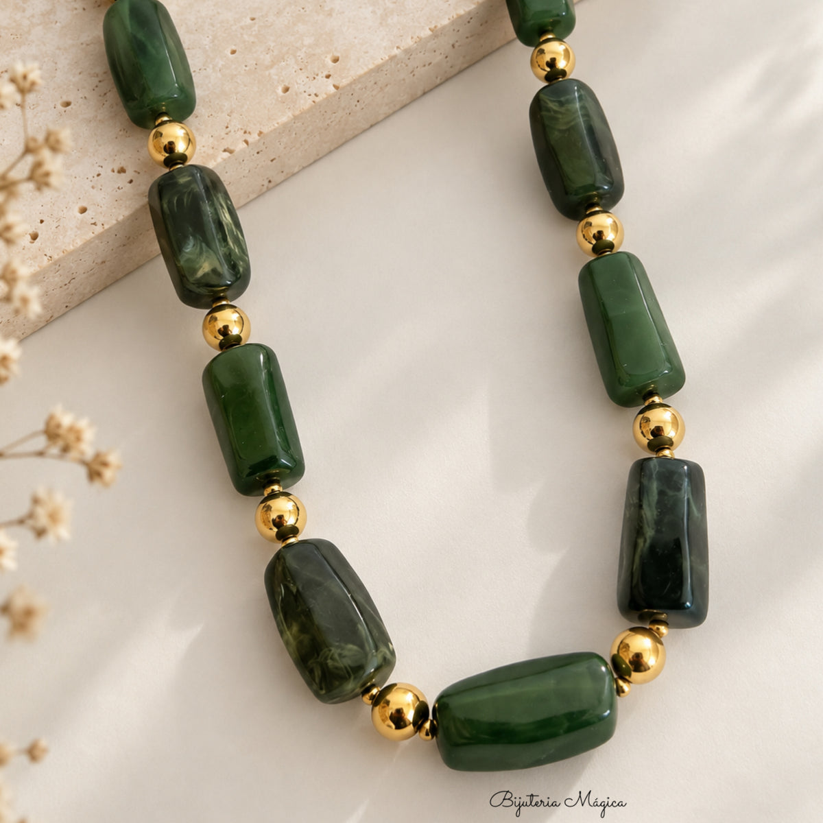 Colar Verde Esmeralda