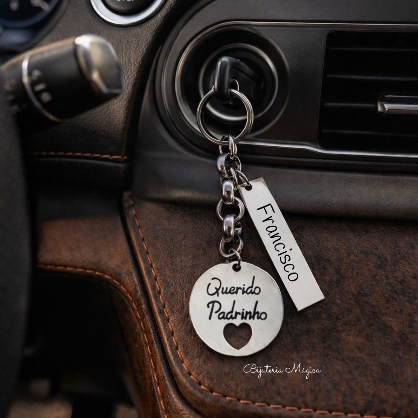 Porta-chaves Querido Padrinho Personalizado