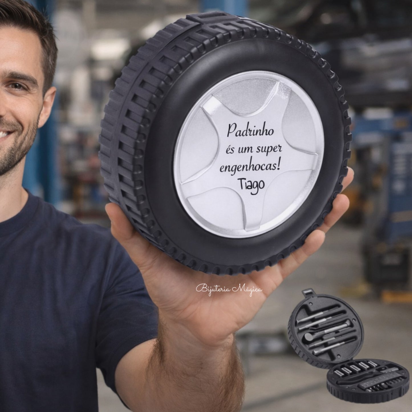 Conjunto de Ferramentas Padrinho – Estojo Roda com 20 Acessórios