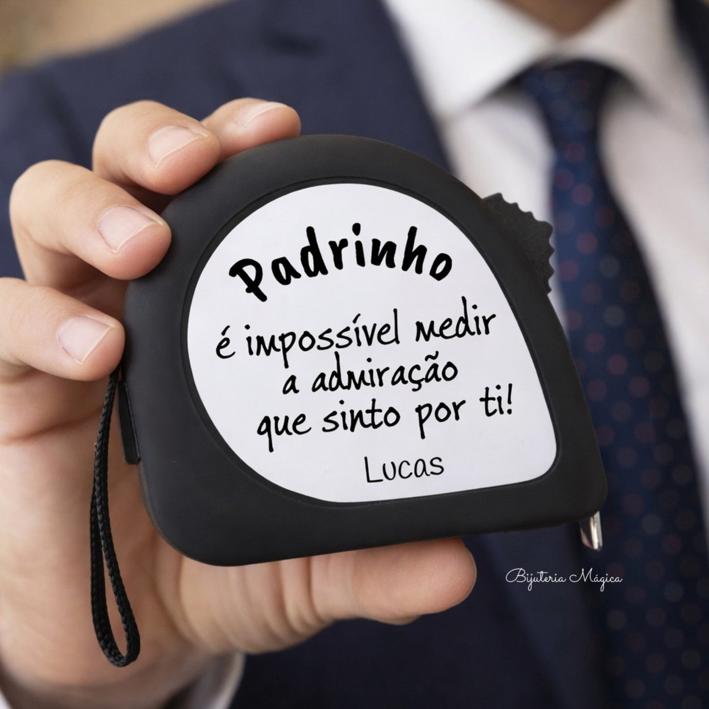 Fita Métrica Padrinho Personalizada – 3 Metros