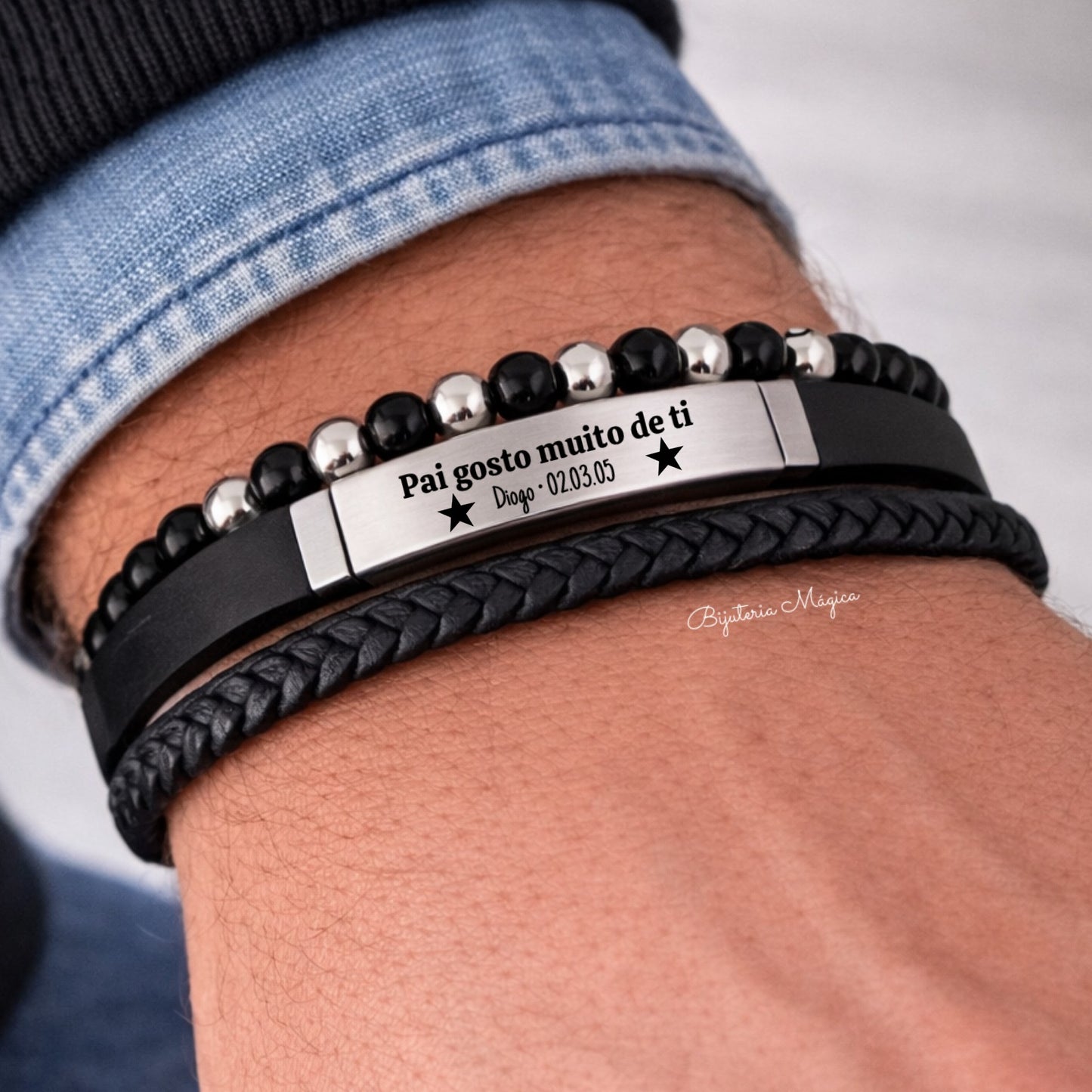 Pulseira Pai Força & Amor