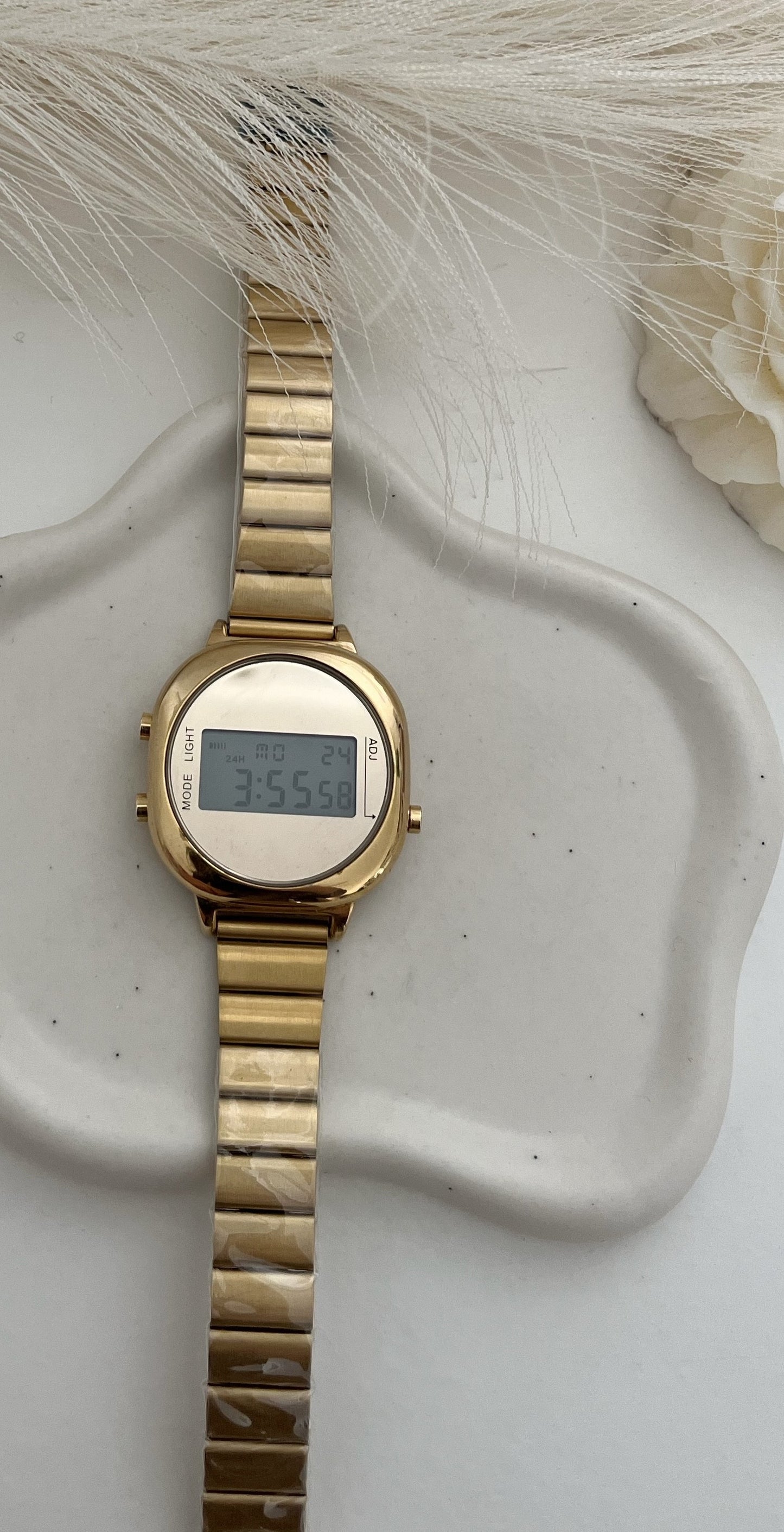 Vintage Gold Digital Watch