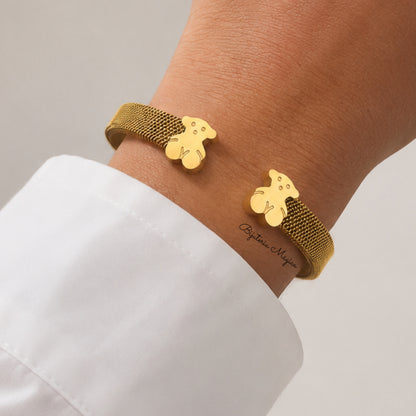 Pulseira Teddy em Aço Inoxidável