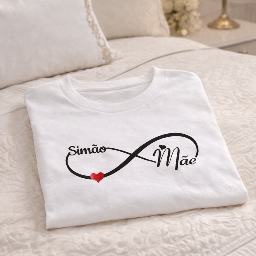 T-shirt Personalizada “Mãe” Infinito