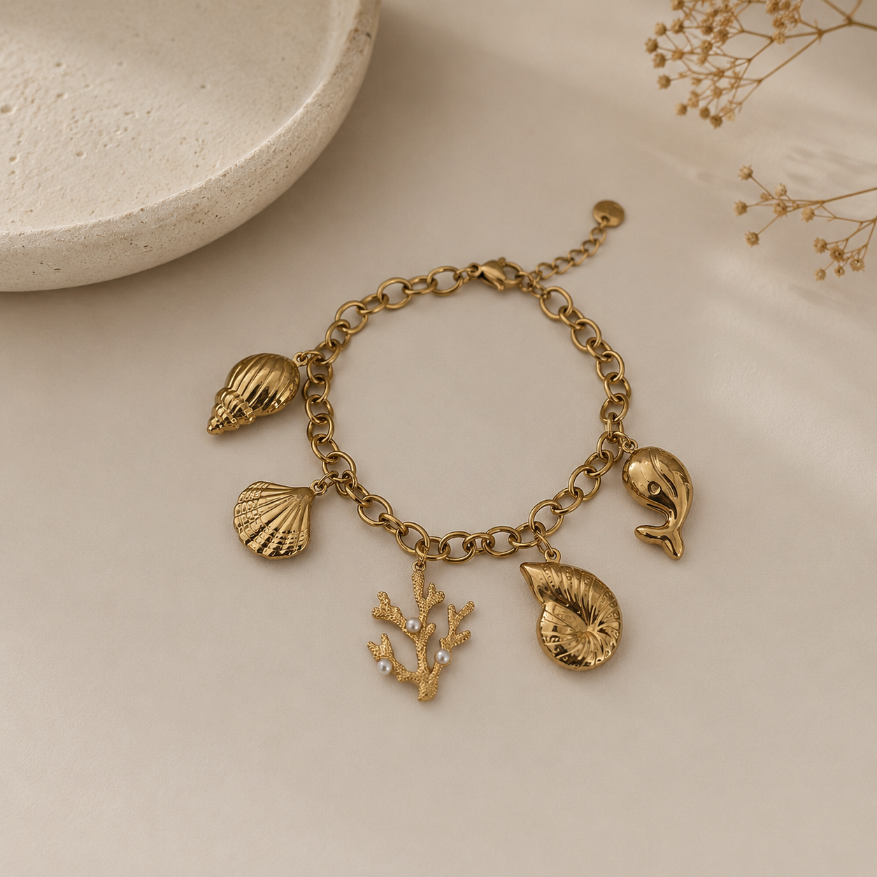 Pulseira Charms Oceano