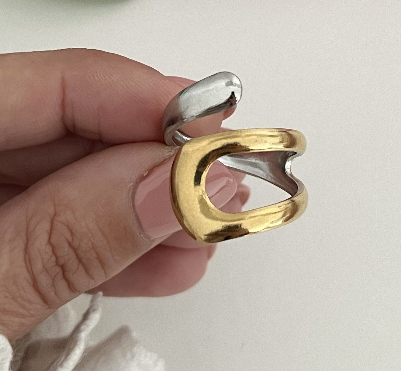 Anel Eclipse Bicolor