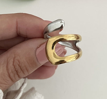 Anel Eclipse Bicolor
