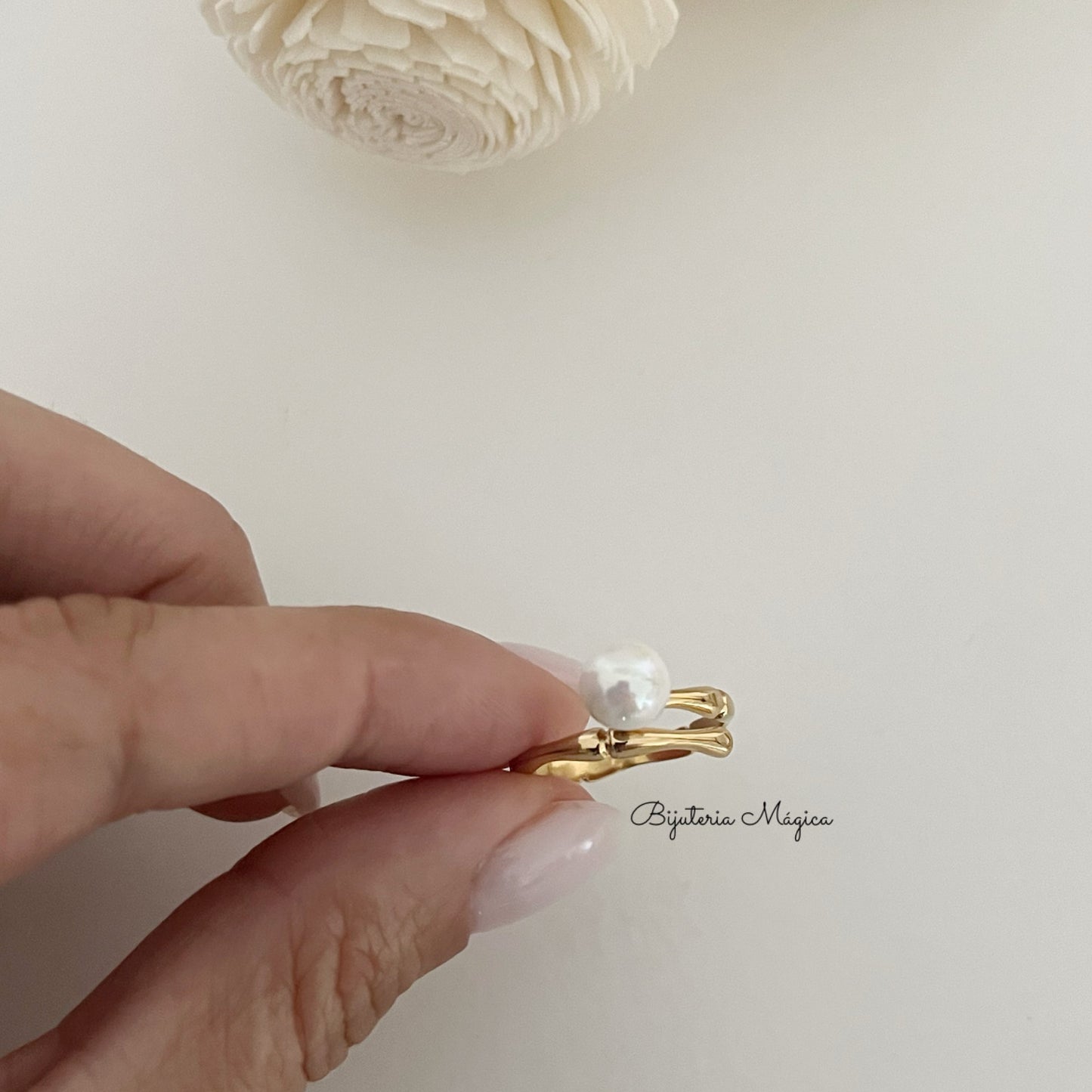 Anel Pérola Elegance