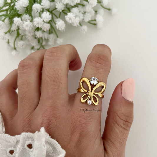 Anel Borboleta Aurora