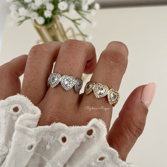 Anel Corações Eternos