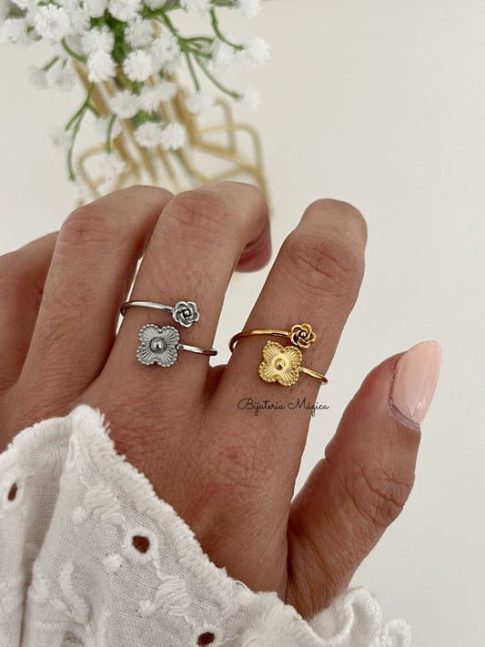 Anel Trevo Brisa em Aço