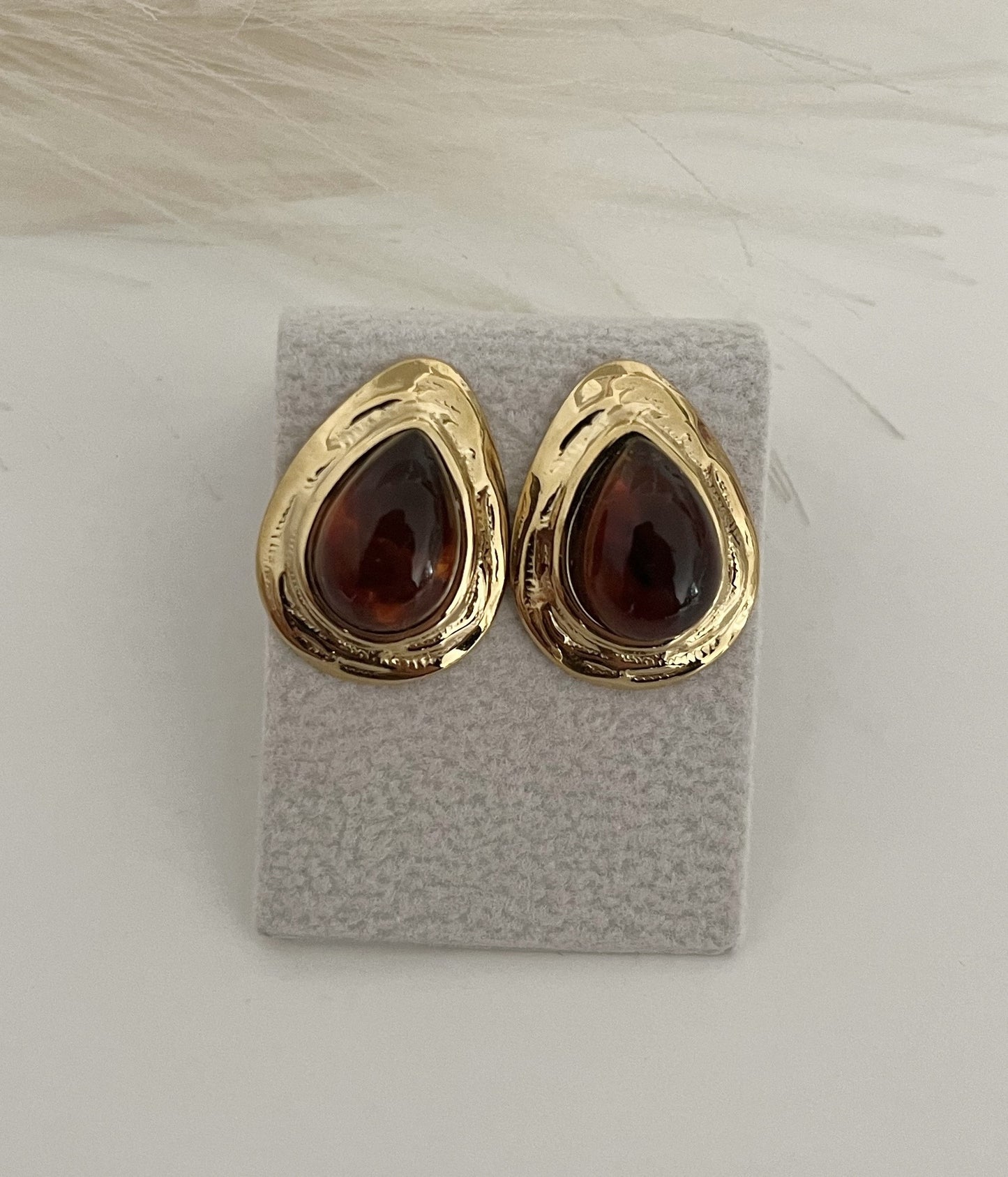 Brincos Amber Drop