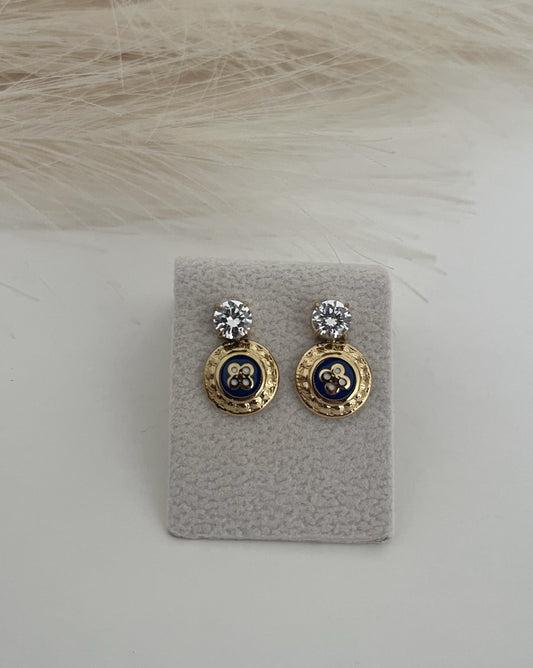 Brincos Caramujo Azul