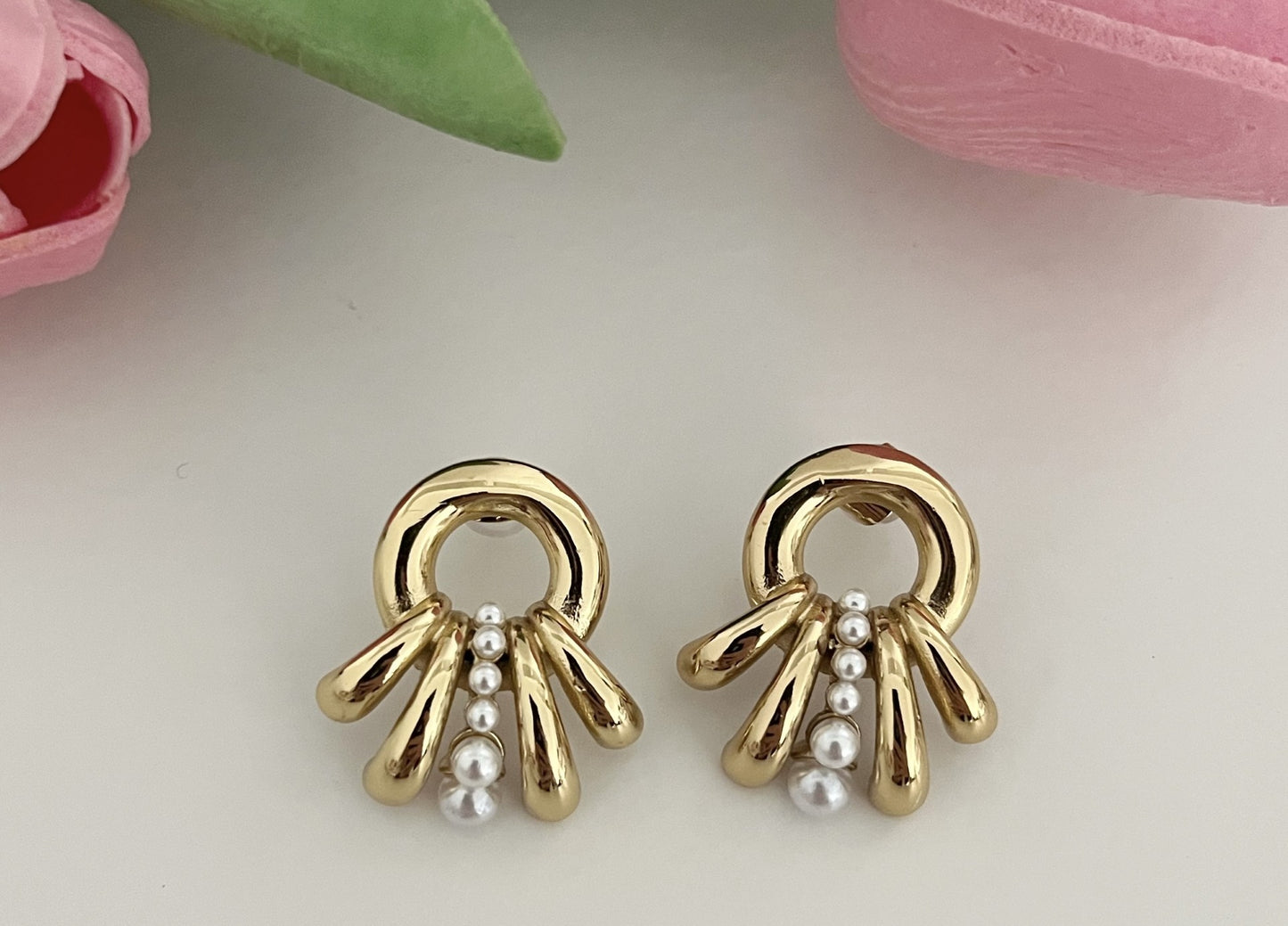 Brincos Pearl Fan